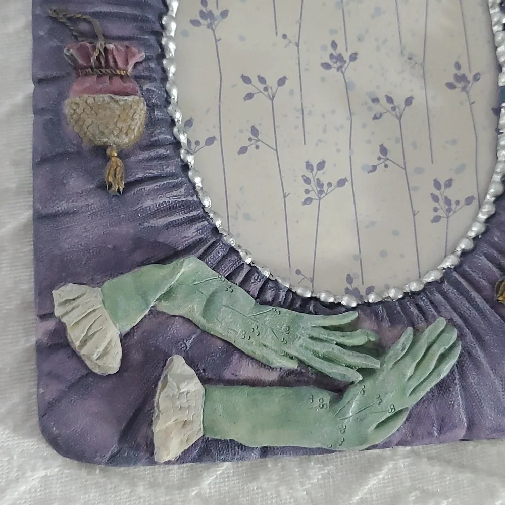 Vintage 1980's Purple 2D Picture Frame 3.5x5 - Picture 4 of 6